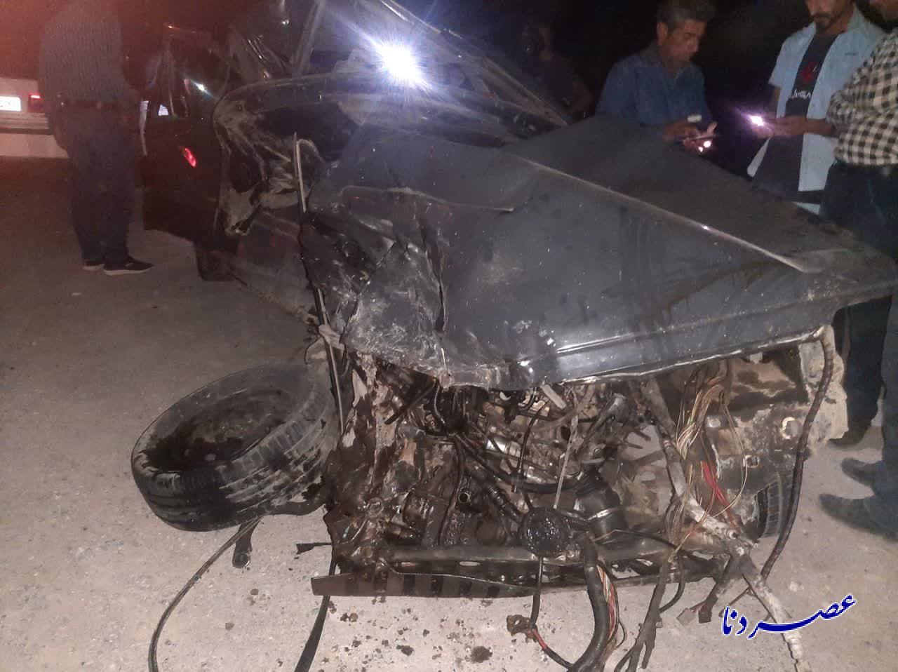 دو نفر کشته و زحمی در تصادف جاده پاتاوه یاسوج+ عکس