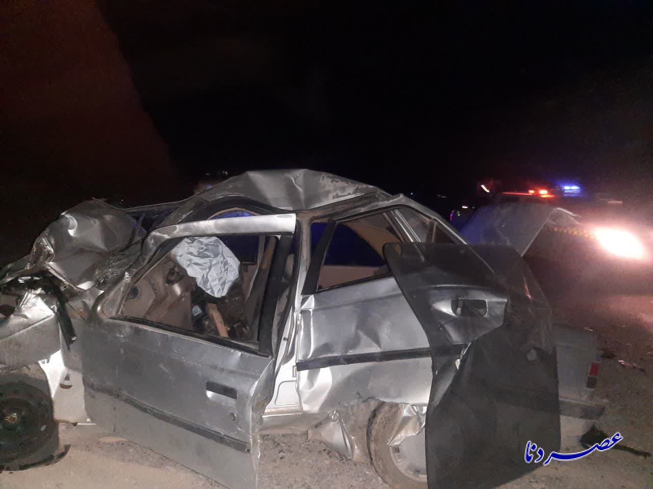 دو نفر کشته و زحمی در تصادف جاده پاتاوه یاسوج+ عکس