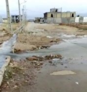 وضعیت نابسامان فاضلاب شرف آباد یاسوج و نگرانی اهالی محله از گسترش کرونا + فیلم
