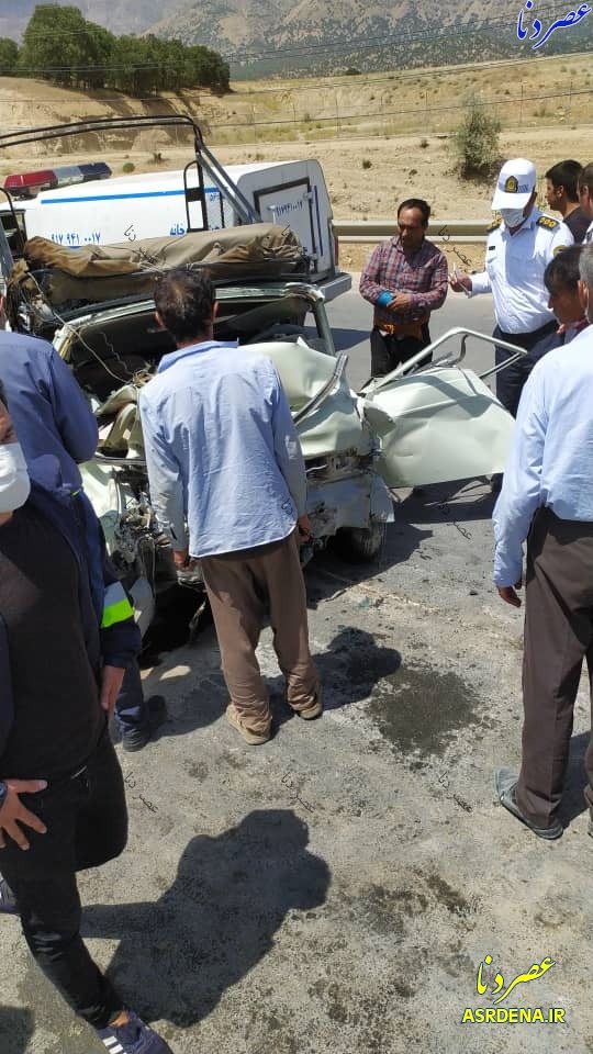 تصادف مرگبار در جاده کمربندی یاسوج+ تصاویر