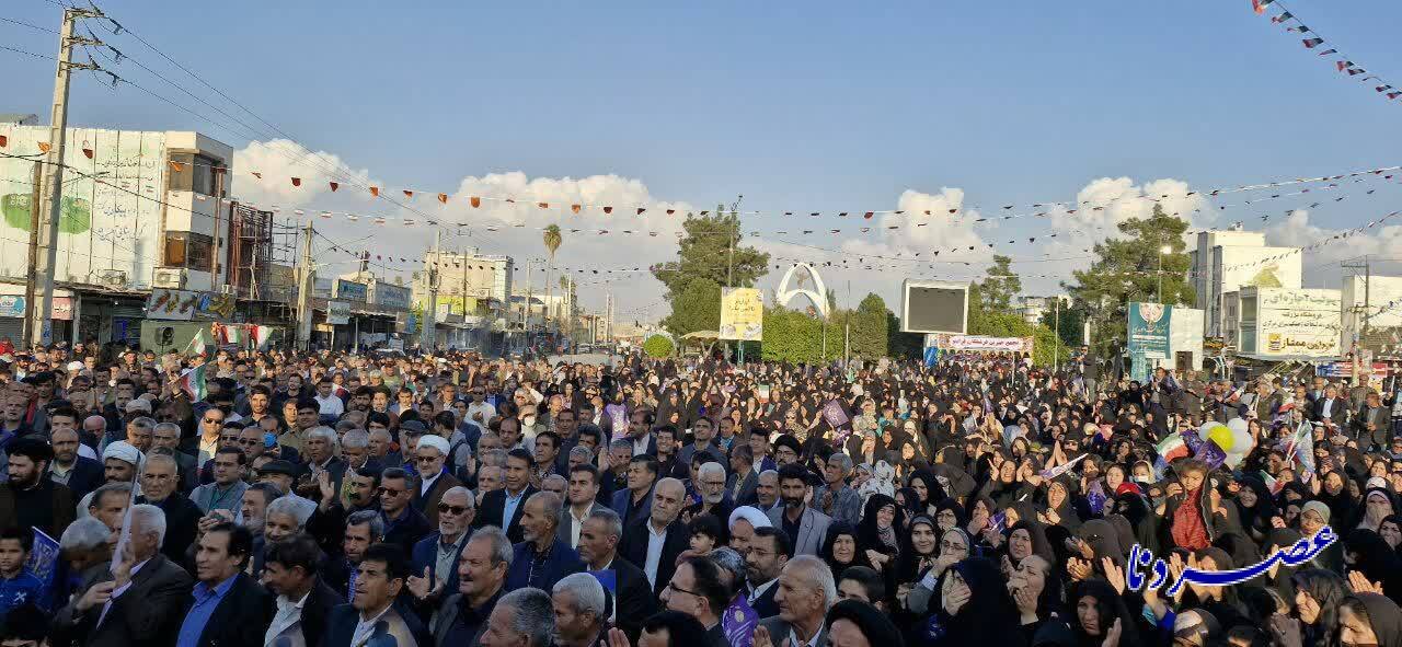 جشن حضور تا ظهور؛ خلق حماسه باشکوه دیگر در دهدشت+فیلم