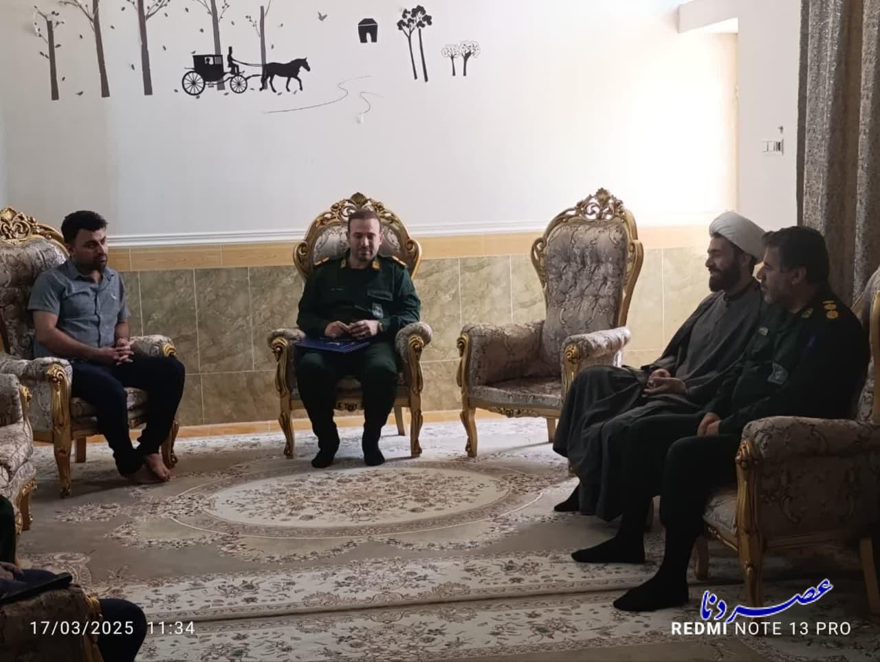 سرکشی سبزپوشان گردان 487 امام حسین«ع» با خانواده شهیدان کیان‌نژاد در دهدشت