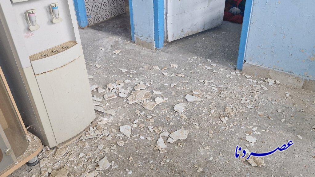 ویرانی سقف اداره میراث فرهنگی باشت