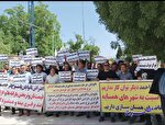 تجمع نانوایان یاسوجی در مقابل استانداری کهگیلویه و بویراحمد