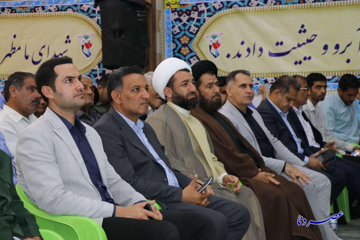 گزارش تصویری | آیین گرامیداشت شهدای خدمت با حضور مشاور فرمانده سپاه قدس  در دهدشت