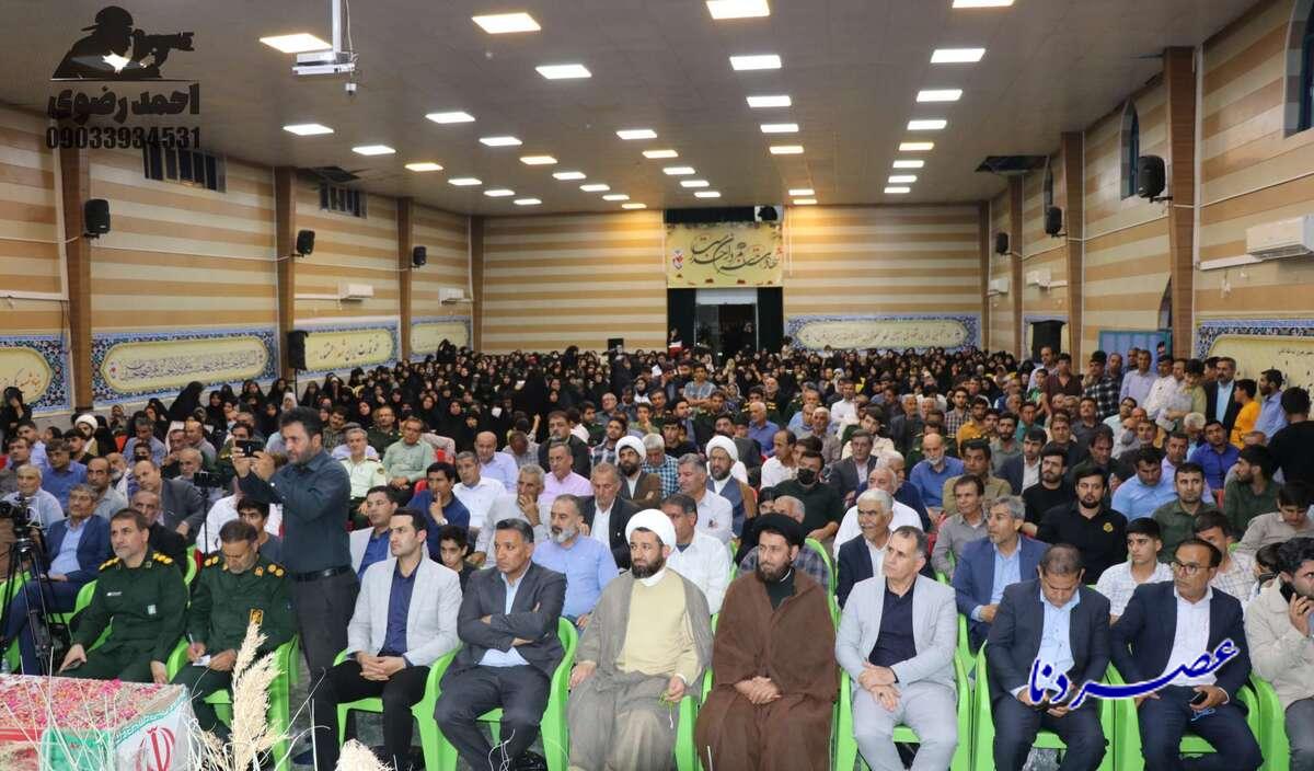 گزارش تصویری | آیین گرامیداشت شهدای خدمت با حضور مشاور فرمانده سپاه قدس  در دهدشت