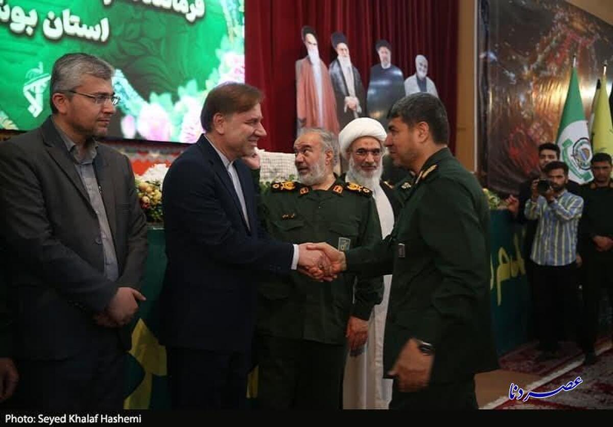 سردار حمید خرمدل فرمانده سپاه استان بوشهر شد+تصویر