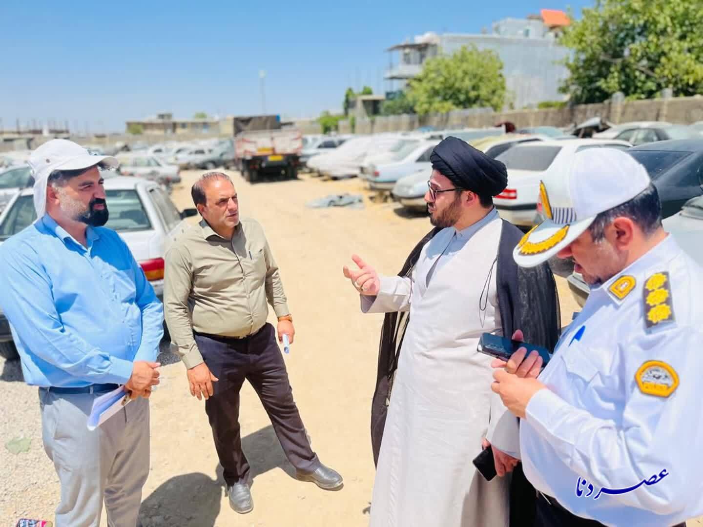 بازدید معاون دادستان مرکز استان از پارکینگ خودروهای توقیفی یاسوج