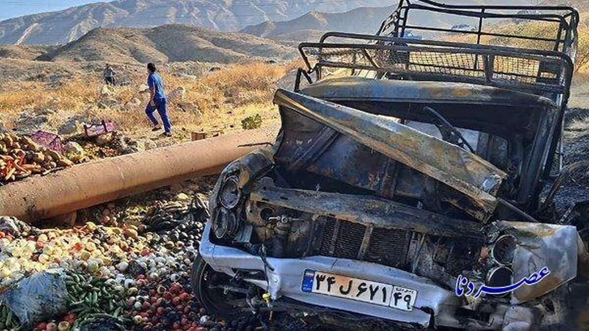 سقوط وانت نیسان به دره در گچساران ۲ جان‌باخته برجای گذاشت