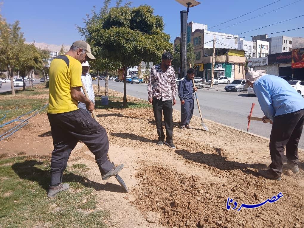 بلوار سردار سلیمانی یاسوج در مسیر سرسبزی و زیبا سازی شهری بلوار سردار سلیمانی یاسوج در مسیر سرسبزی و زیبا سازی شهری
