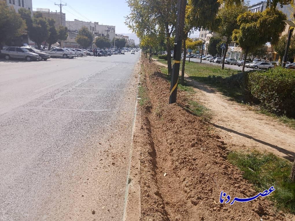 بلوار سردار سلیمانی یاسوج در مسیر سرسبزی و زیبا سازی شهری بلوار سردار سلیمانی یاسوج در مسیر سرسبزی و زیبا سازی شهری