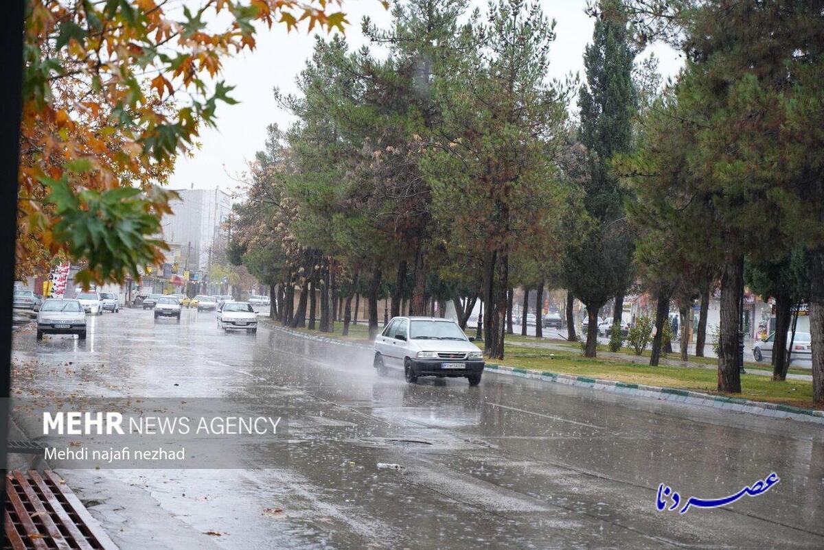 گزارش تصویری  بارش باران پاییزی در یاسوج