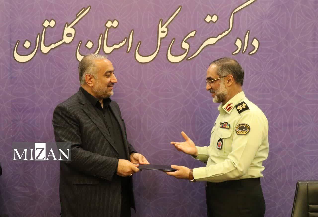 قدردانی فرمانده انتظامی گلستان از حمایت‌های قضایی برای برقراری امنیت در استان