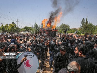 فیلم | عزاداری عاشورایی در دل باغ‌های قصردشت شیراز