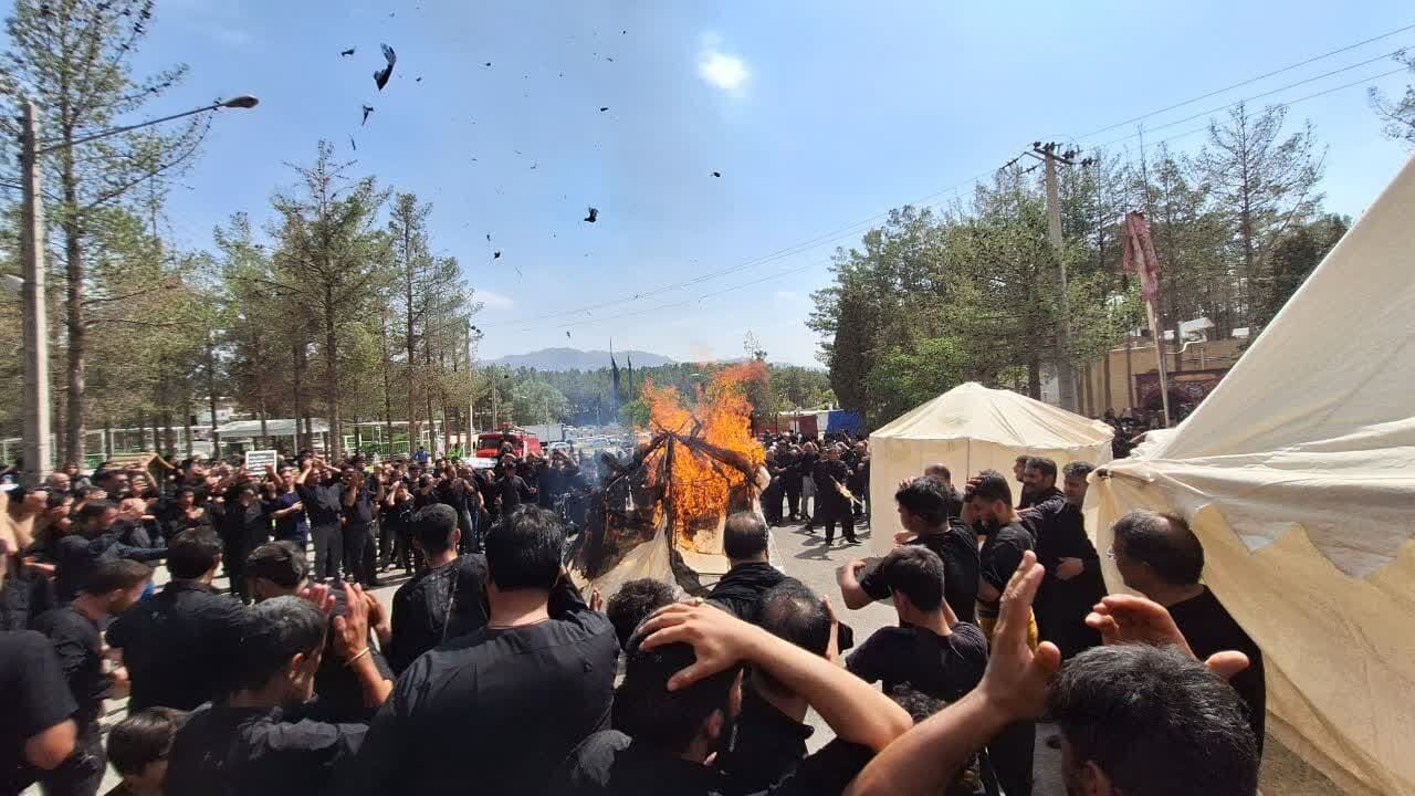 دود، عطش و اشک؛ روایتی از خیمه سوزان عصر عاشورا در بیرجند