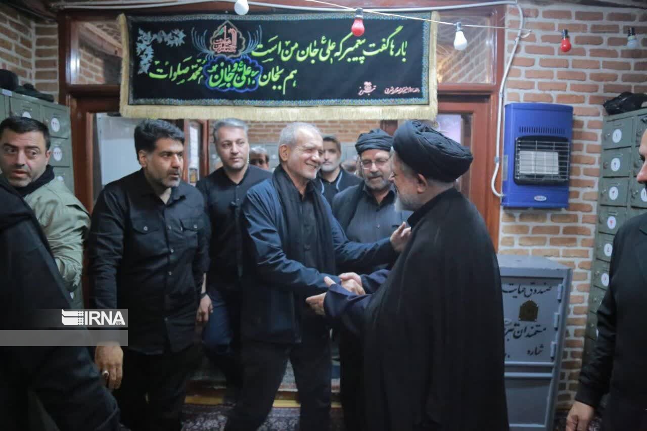 حضور رییس‌جمهور در آیین‌های عاشورایی تبریز