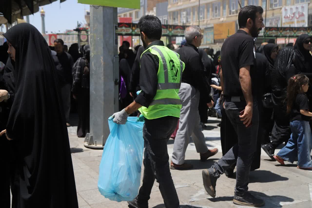 حضور ۳۵۰۰ نیروی شهرداری قم در خدمت عزاداران حسینی