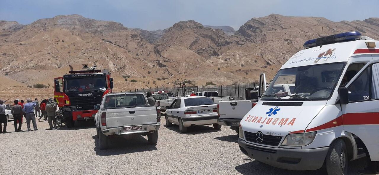 نبرد با آتش در بدیل بهبهان: عملیات مهار در حال ادامه است