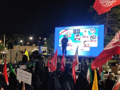 اجتماع شبانه بیرجند: تجدید عهد با شهدای هفتم تیر