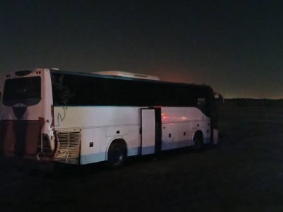اتوبوس در محور آبادان-اهواز منحرف شد؛ ۱۲ نفر مصدوم شدند!