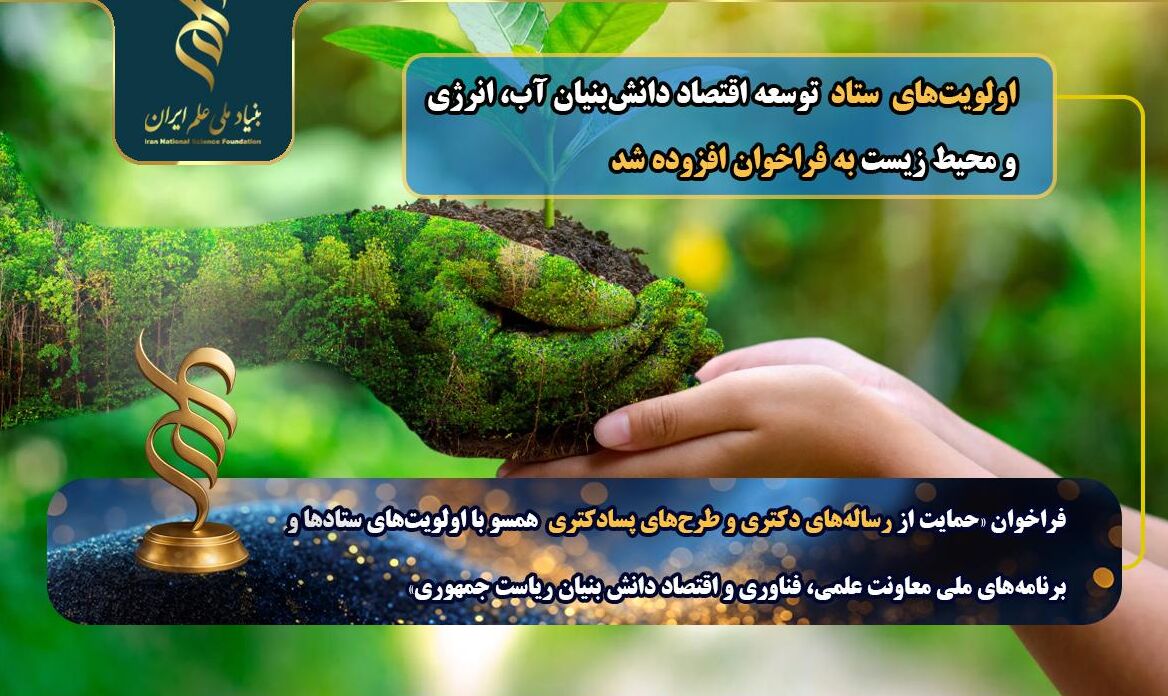 فراخوان دکتری با اولویت‌های آب و انرژی: گام جدید بنیاد ملی علم ایران