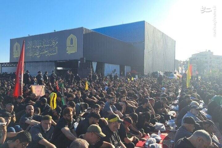 برگزاری مراسم عاشورای حسینی در مزار شهید نصرالله +فیلم و عکس
