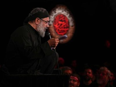 نوای حاج محمود کریمی، محفل عزاداری محرم را در هیئت رایه العباس زنده کرد!