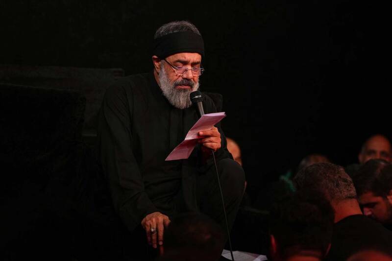 نوای عزا در شب تاسوعا: حاج محمود کریمی دل‌ها را به سوگ نشاند