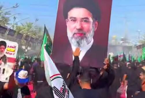 عراقی‌ها در بین‌الحرمین: ارادت به تصویر رهبر انقلاب!
