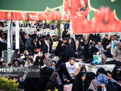 گردهمایی هیئات مذهبی اصفهان در گلستان شهدا