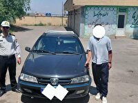 پژو پارس با سرعت ۱۸۰ کیلومتر در اردبیل توقیف شد
