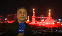 نام شهید امت بر فراز گنبد کربلا