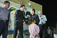 تجلیل از خانواده شهید ایمان قائدی در بندر محمدعامری دلوار