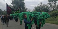 برپایی آیین سنتی علم بندی در روستای تمیجان رودسر