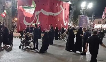 کالاسکه مادران گلستانی، مرکب رهروان کربلا و سربازان امام خامنه ای در اجتماع شبانه