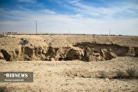 وضعیت فوق بحرانی فرونشست زمین در دشت دامغان