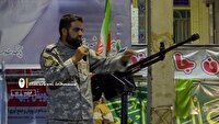 آموزش کار با سلاح در اجتماعات مردمی شهر شازند