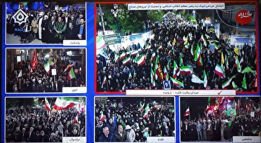 تجمع شبانه مردم آذربایجان غربی: وفاداری به رهبر و خونخواهی شهید انقلاب
