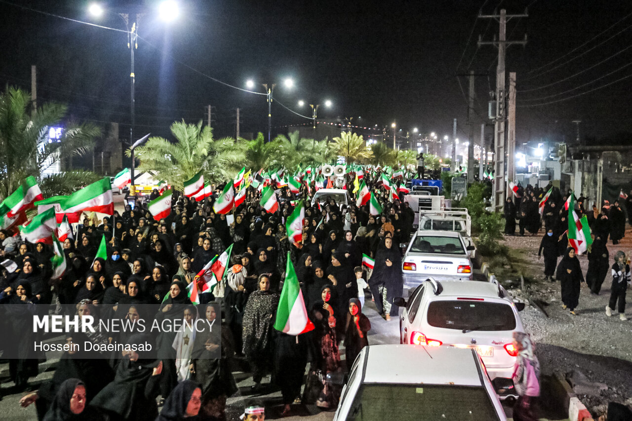 موج صد و پنجم حمایت از نظام اسلامی در هشتبندی هرمزگان