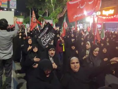 آئین بیرق‌کشان در اجتماع شبانه بابل