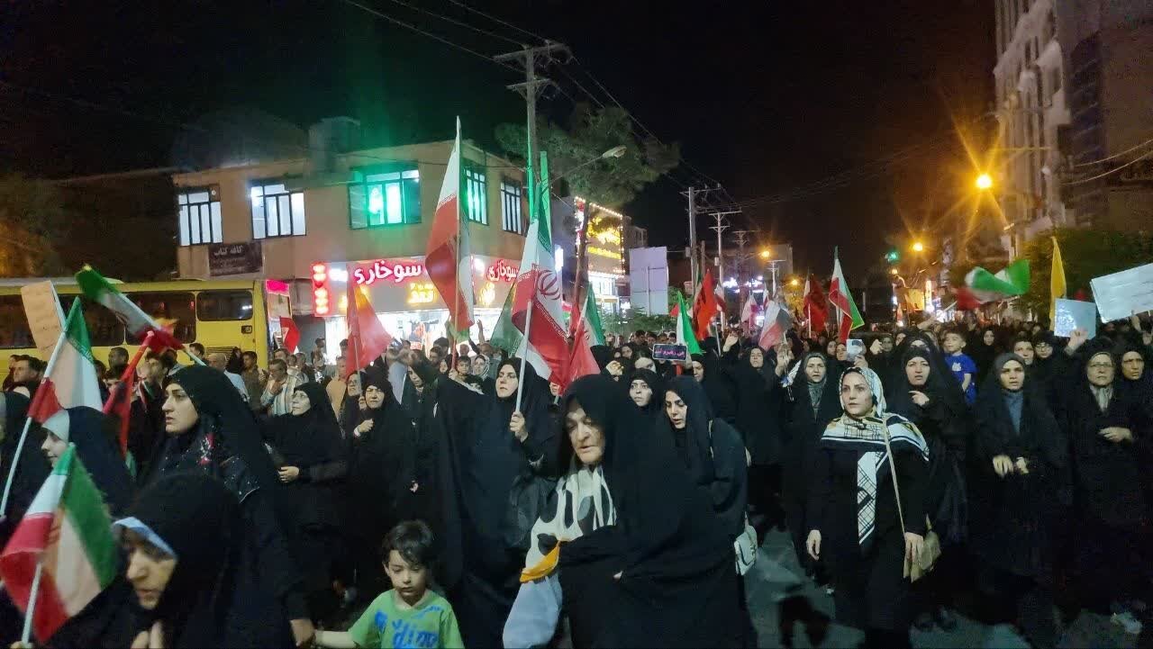 میدان‌داری مردم دیار آفتاب در صد و ششمین شب حماسه و مقاومت