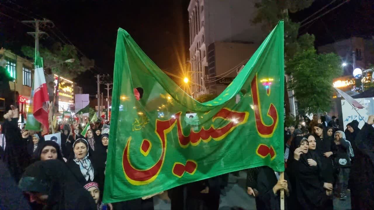 تجمع حماسی مردم ساوه در بیعت با رهبر معظم به ایستگاه ۱۰۶ رسید