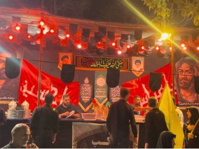 برپایی موکب‌های حسینی در خیابان‌های شهرکرد