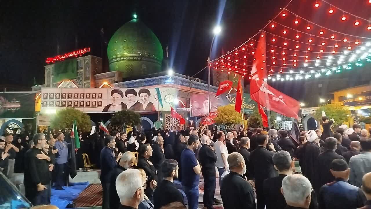 دومین مراسم اقامه عزای سیدالشهدای کربلا در آستانه اشرفیه 