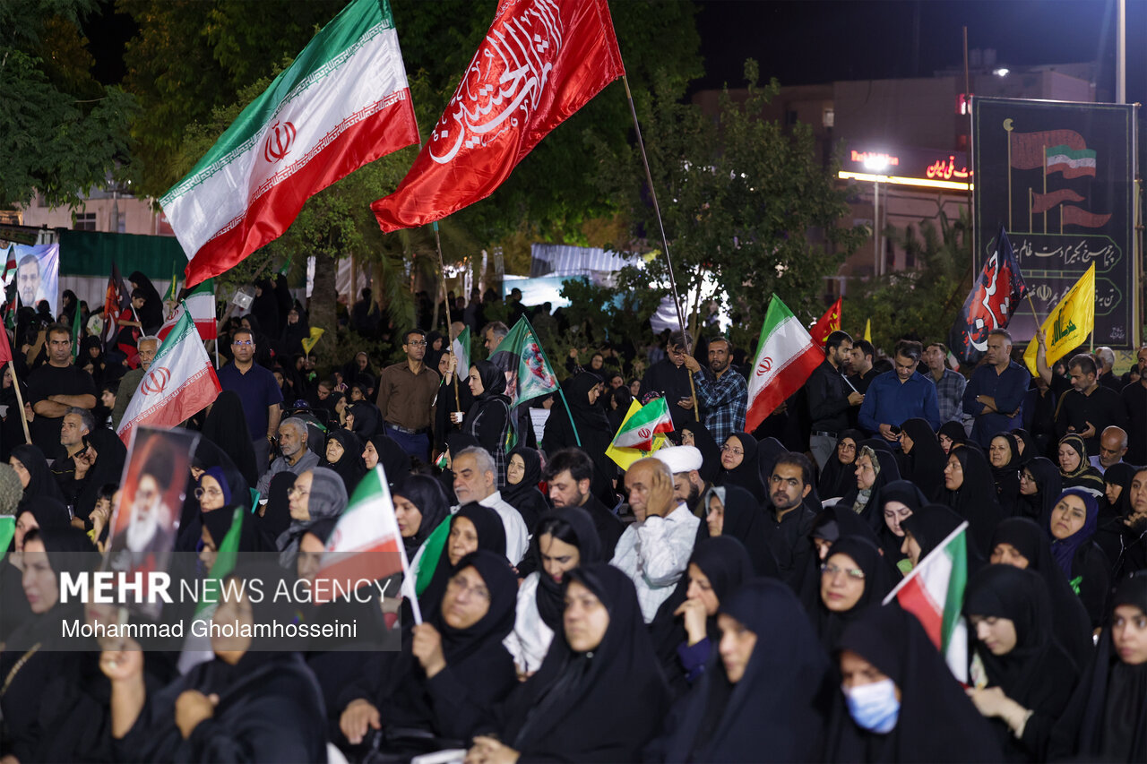 دانسفهان؛ شب ۱۰۸ در سایه پرچم عزای حسینی