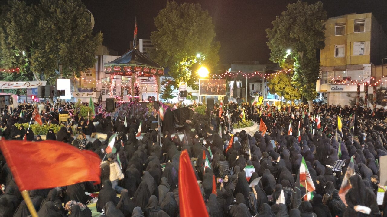 صد و نهمین اجتماع نحن منتقمون مردم کرمانشاه در شب سوم محرم