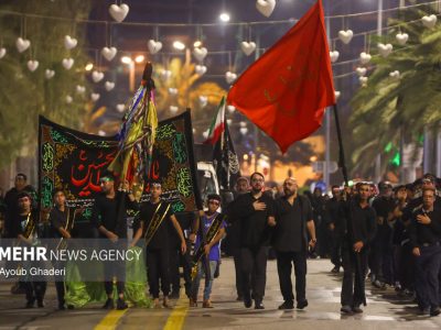 مراسم عزاداری شب تاسوعای حسینی در کیش