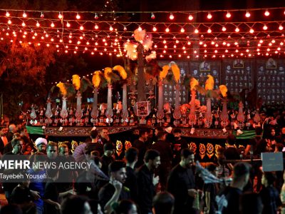 مراسم عزاداری شب تاسوعا در مریانج همدان