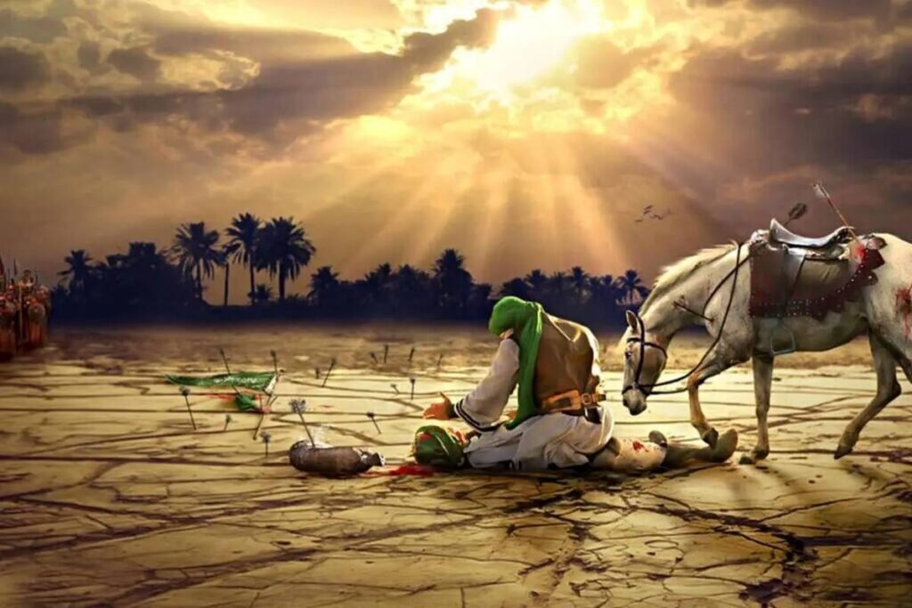 اشک ماتم محبان اهل‌بیت(ع) در بقعه امیربنده کلاچای همزمان با عاشورا