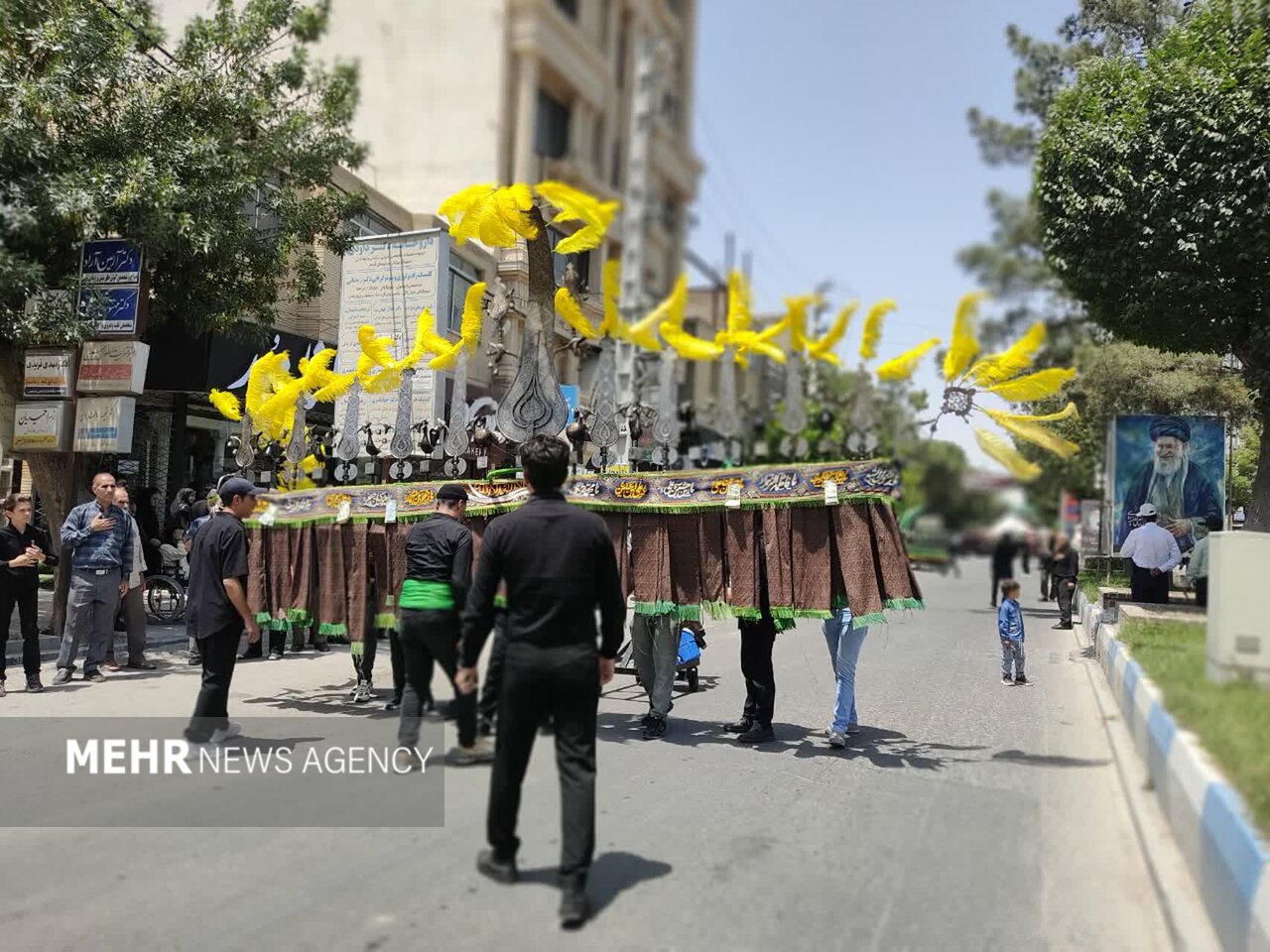 آیین عزاداری روز تاسوعا در شیروان برگزار شد